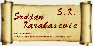 Srđan Karakašević vizit kartica